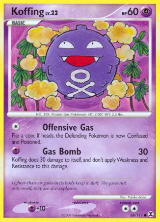 Koffing 68/111 Platinum Rising Rivals