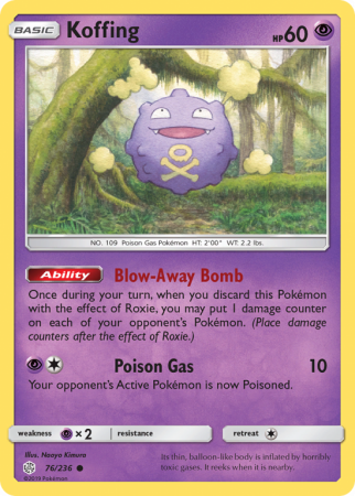 Koffing 76/236 Sun & Moon Cosmic Eclipse