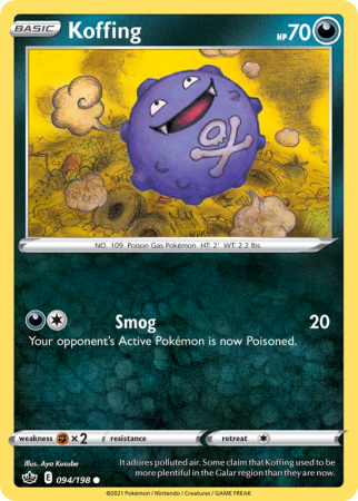 Koffing 94/198 Sword & Shield Chilling Reign