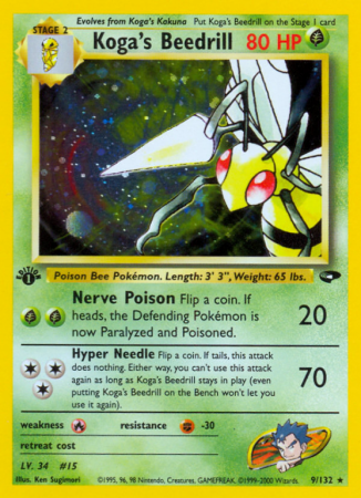 Koga's Beedrill 9/132 Gym Gym Challenge