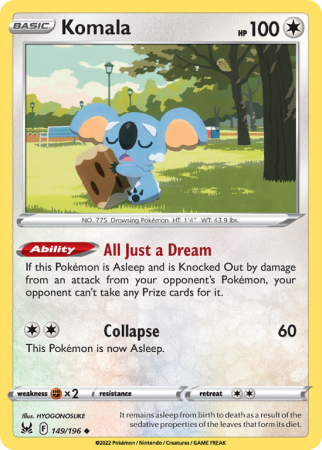 Komala 149/196 Sword & Shield Lost Origin