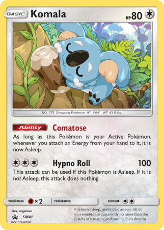 Komala SM41/156 Sun & Moon SM Black Star Promos
