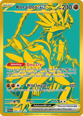 Koraidon ex 245/91 Scarlet & Violet Paldean Fates
