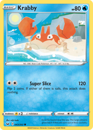 Krabby 43/202 Sword & Shield Sword & Shield