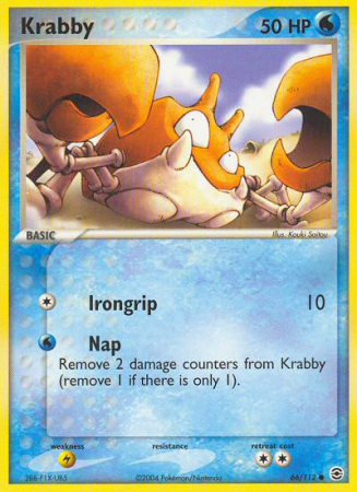 Krabby 66/112 EX FireRed & LeafGreen