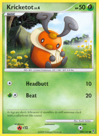 Kricketot 109/147 Platinum Supreme Victors