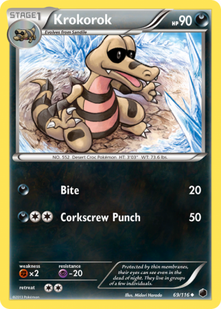 Krokorok 69/116 Black & White Plasma Freeze