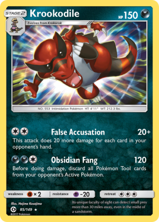 Krookodile 85/149 Sun & Moon Sun & Moon