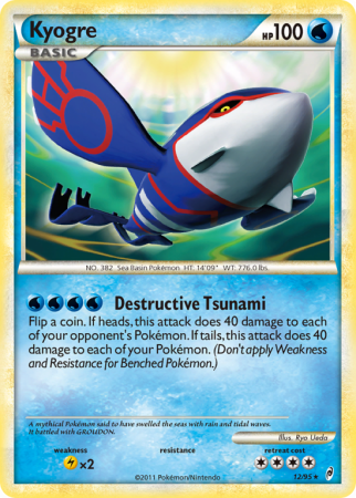 Kyogre 12/106 HeartGold & SoulSilver Call of Legends