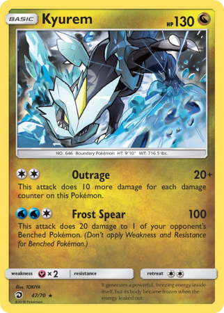 Kyurem 47/70 Sun & Moon Dragon Majesty