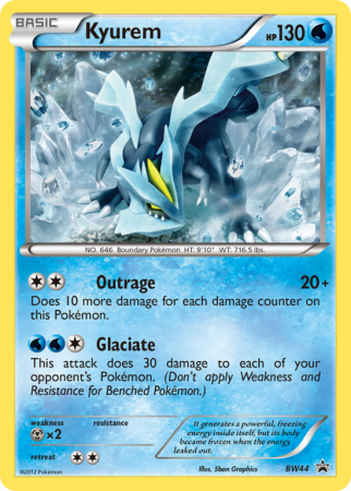 Kyurem BW44/101 Black & White BW Black Star Promos
