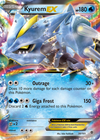 Kyurem-EX 30/101 Black & White Plasma Blast