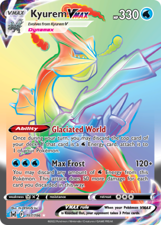 Kyurem VMAX 197/196 Sword & Shield Lost Origin