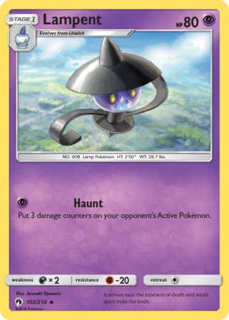 Lampent 102/214 Sun & Moon Lost Thunder