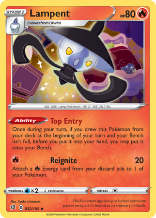 Lampent 32/192 Sword & Shield Rebel Clash