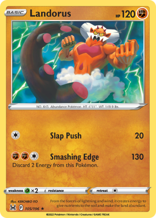 Landorus 105/196 Sword & Shield Lost Origin
