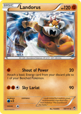 Landorus 58/111 XY Furious Fists