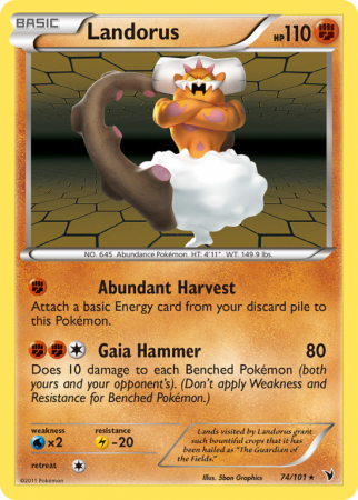 Landorus 74/101 Black & White Noble Victories