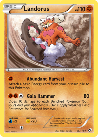 Landorus 85/113 Black & White Legendary Treasures