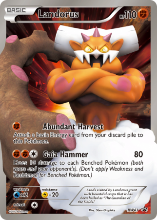 Landorus BW43/101 Black & White BW Black Star Promos
