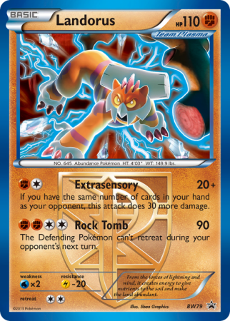 Landorus BW79/101 Black & White BW Black Star Promos