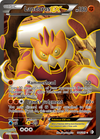 Landorus-EX 144/149 Black & White Boundaries Crossed