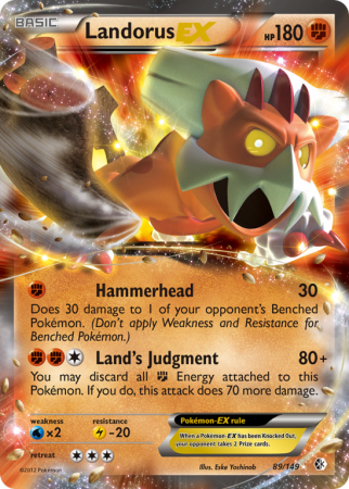 Landorus-EX 89/149 Black & White Boundaries Crossed