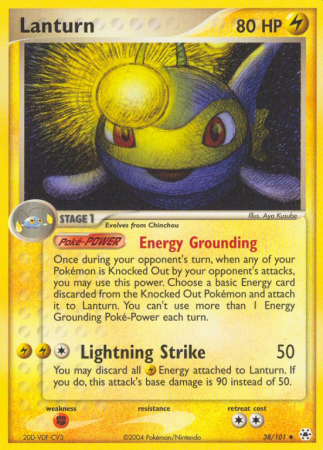 Lanturn 38/101 EX Hidden Legends
