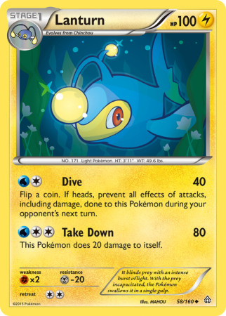 Lanturn 58/160 XY Primal Clash