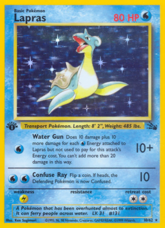 Lapras 10/62 Base Fossil