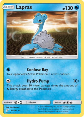 Lapras 31/181 Sun & Moon Team Up