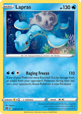 Lapras 31/172 Sword & Shield Brilliant Stars