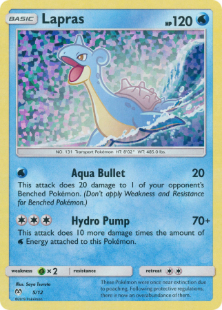 Lapras 5/12 Other McDonald's Collection 2019