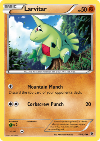 Larvitar 41/124 XY Fates Collide