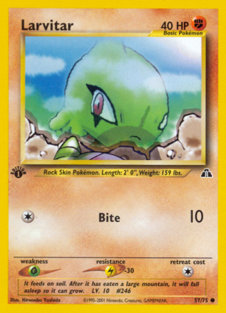 Larvitar 57/75 Neo Neo Discovery