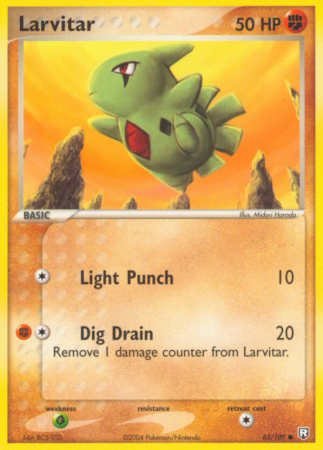 Larvitar 63/109 EX Team Rocket Returns