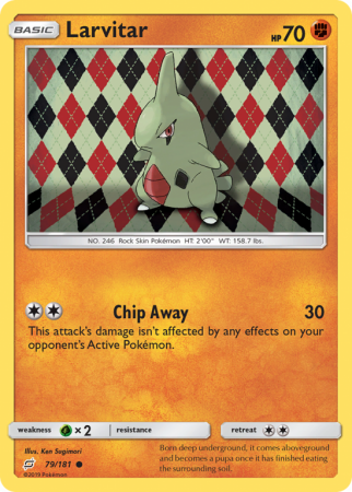 Larvitar 79/181 Sun & Moon Team Up
