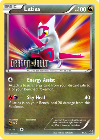 Latias 9/20 Black & White Dragon Vault