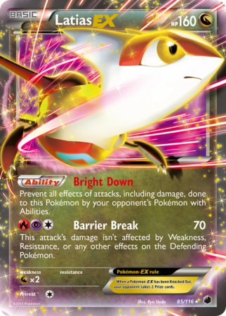 Latias-EX 85/116 Black & White Plasma Freeze