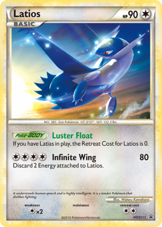 Latios HGSS11/25 HeartGold & SoulSilver HGSS Black Star Promos