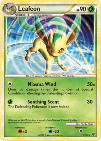 Leafeon 17/90 HeartGold & SoulSilver HS—Undaunted
