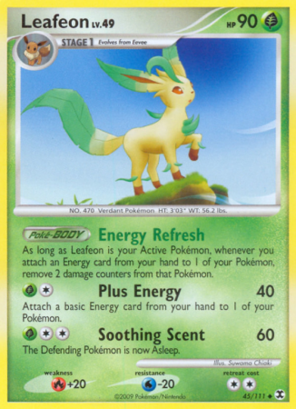Leafeon 45/111 Platinum Rising Rivals