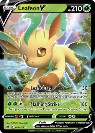 Leafeon V 13/159 Sword & Shield Crown Zenith
