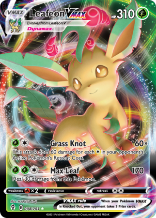 Leafeon VMAX 8/203 Sword & Shield Evolving Skies