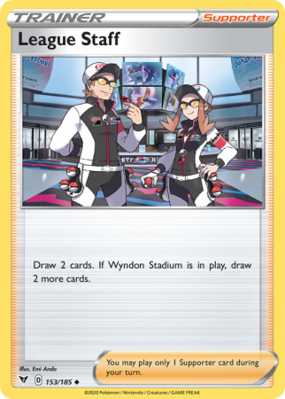 League Staff 153/185 Sword & Shield Vivid Voltage