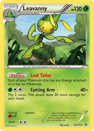 Leavanny 12/113 Black & White Legendary Treasures