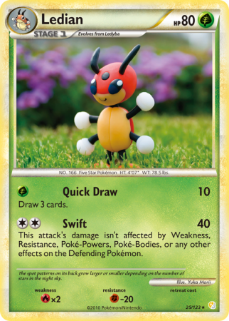 Ledian 25/123 HeartGold & SoulSilver HeartGold & SoulSilver