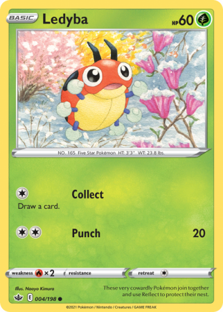 Ledyba 4/198 Sword & Shield Chilling Reign