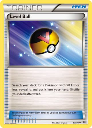 Level Ball 89/99 Black & White Next Destinies