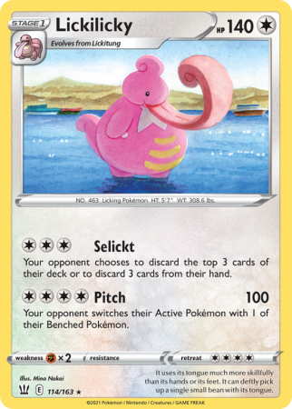 Lickilicky 114/163 Sword & Shield Battle Styles